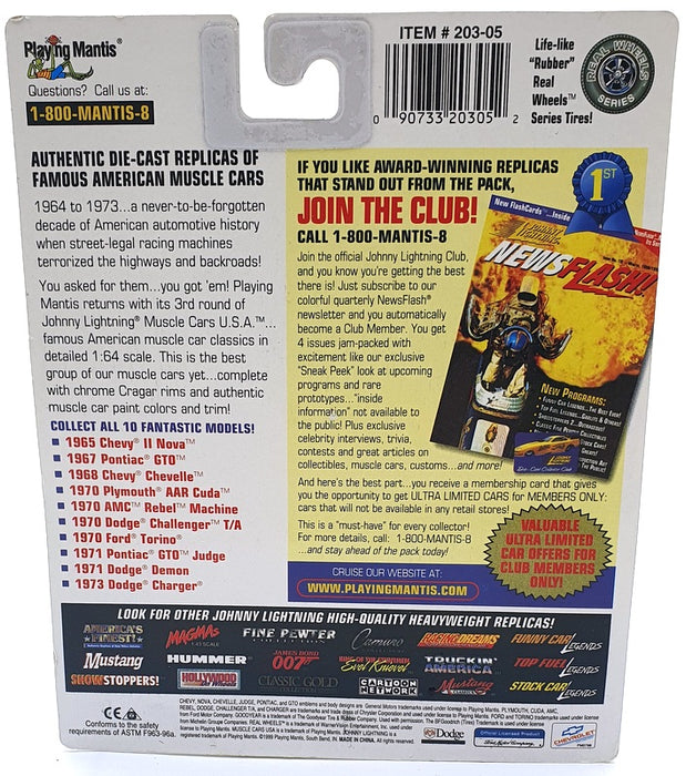 Johnny Lightning 1/64 Scale 230-05 Dragsters USA 1968 Chevrolet Chevelle #48 Red