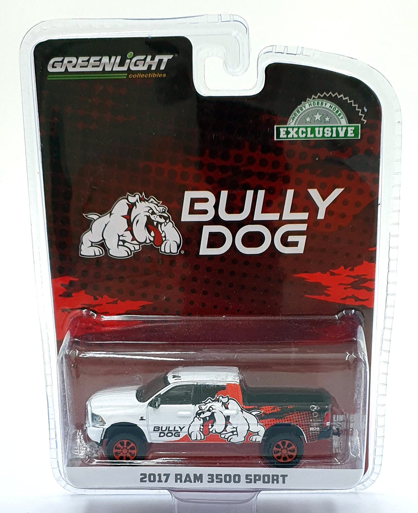 Greenlight 1/64 Scale 30172 - 2017 RAM 3500 Sport Bully Dog - White