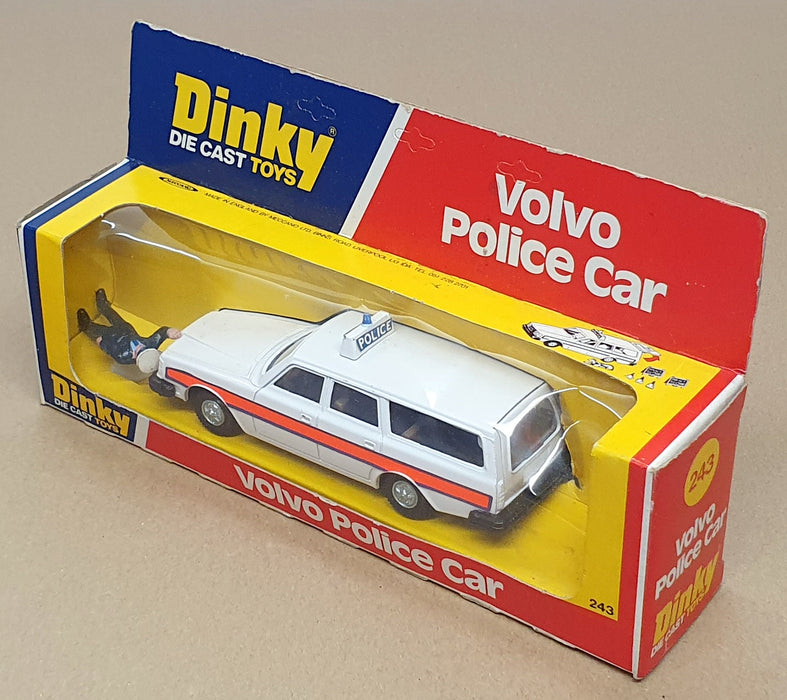 Dinky Toys Original Diecast 243 - Volvo Police Car - White
