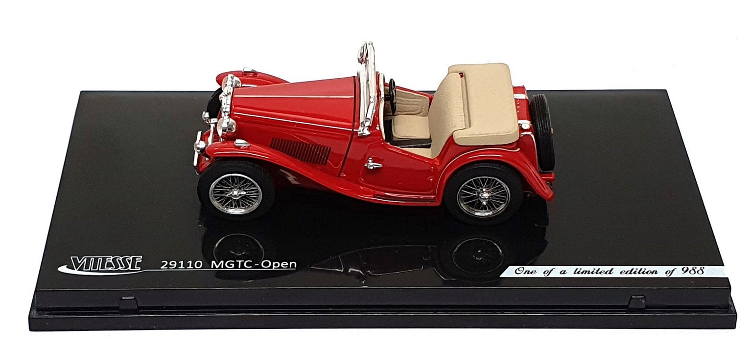 Vitesse 1/43 Scale Diecast 29110 - MG MGTC Open Roadster - Red