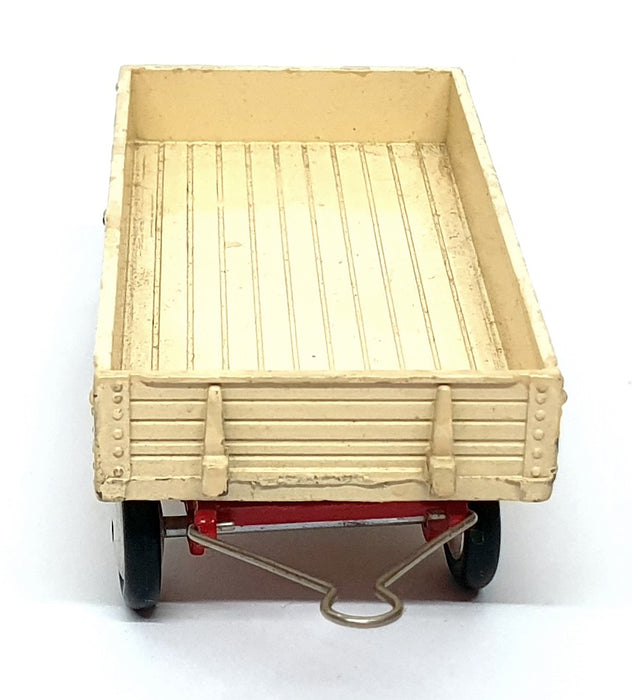 Corgi Toys Appx 9cm Long Model 100 - Dropside Trailer - Cream/Red