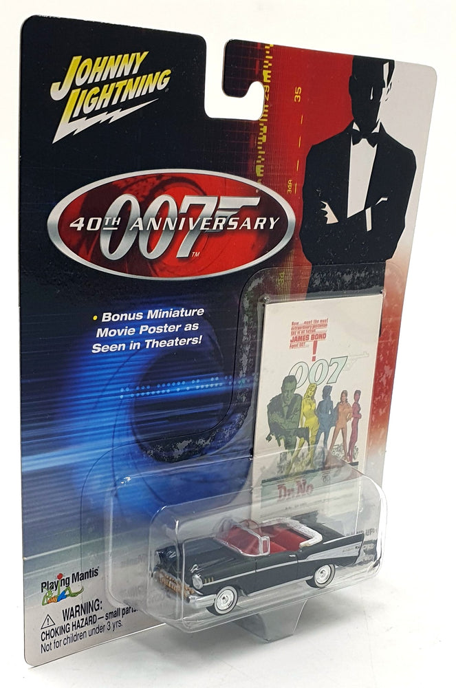 Johnny Lightning 1/64 Scale 261-04 - 1957 Chevrolet Ragtop 007 Dr. No 