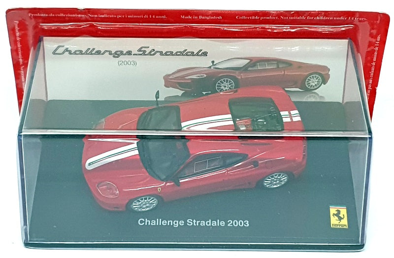 Altaya 1/43 Scale 5425V - 2003 Ferrari Challenge Stradale - Red/With Stripe