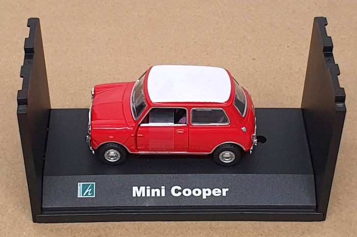 Cararama 1/43 Scale Diecast CARA13 - Mini Cooper - Red/White