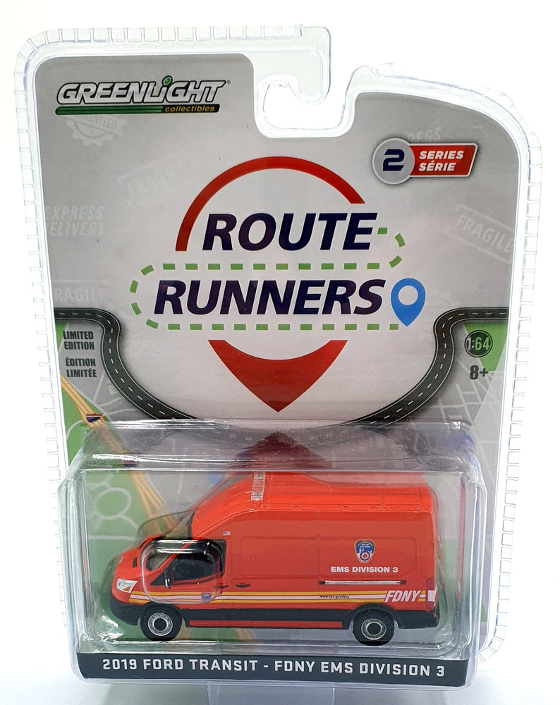 Greenlight 1/64 Scale 53020 - 2019 Ford Transit - FDNY EMS Division 3