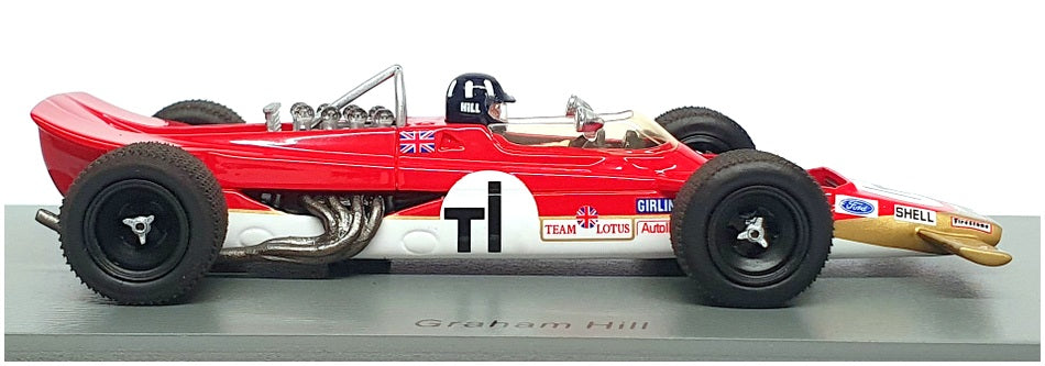 Spark 1/43 Scale S6351 - F1 Lotus 63 Practice 63-02 Dutch GP 1969 Graham Hill