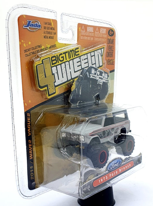 Jada 4Wheelin 1/64 Scale 14013 - 1973 Ford Bronco - Grey/Red
