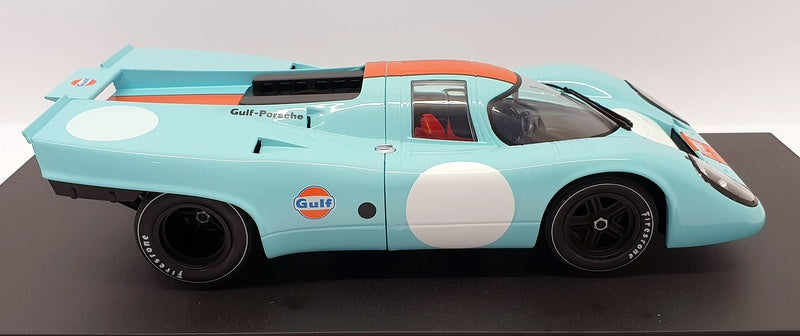 CMR 1/18 Scale Diecast CMR146 - Porsche 917K Race Car Gulf - Plain Roundels