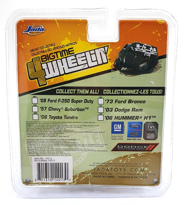 Jada 4Wheelin 1/64 Scale 14013 - 1957 Chevrolet Suburban - Black/Orange