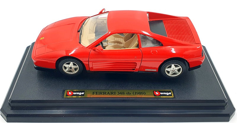 Burago 1/24 Scale Diecast 1539 - 1989 Ferarri 348 tb - Red