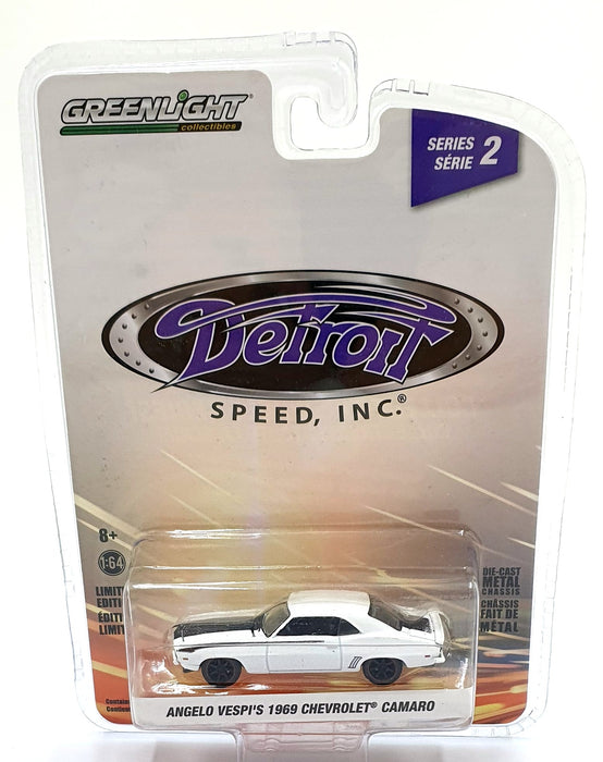 Greenlight 1/64 Scale 39070-A - 1969 Chevrolet Camaro Angelo Vespi's - White