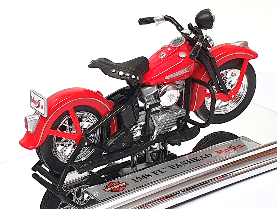 Maisto 1/18 Scale 39388 - 1948 Harley Davidson FL Panhead - Red