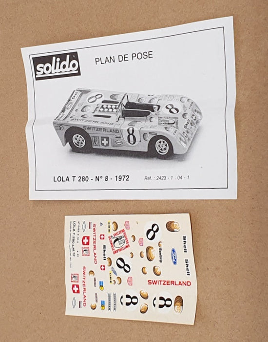 Solido 1/43 Scale 2423 - Lola T280 #8 Le Mans 1979 - Yellow