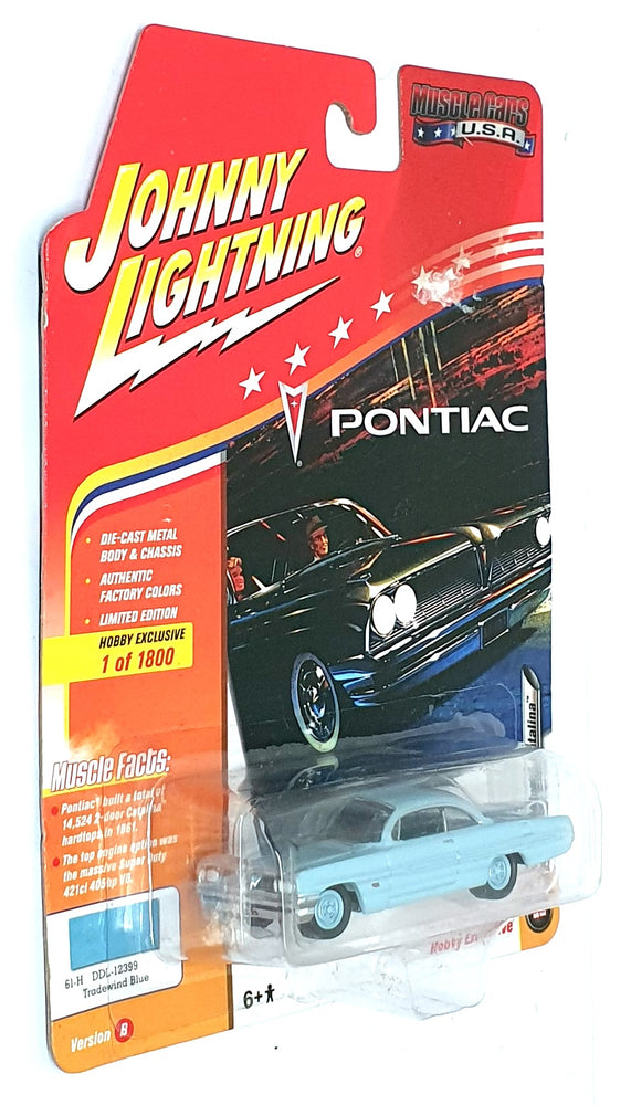 Johnny Lightning 1/64 Scale JLSP008 - 1961 Pontiac Catalina - Tradewind Blue