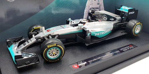 Burago 1/18 Scale 1785010 - Mercedes F1 W07 British GP 2016 Hamilton #44 