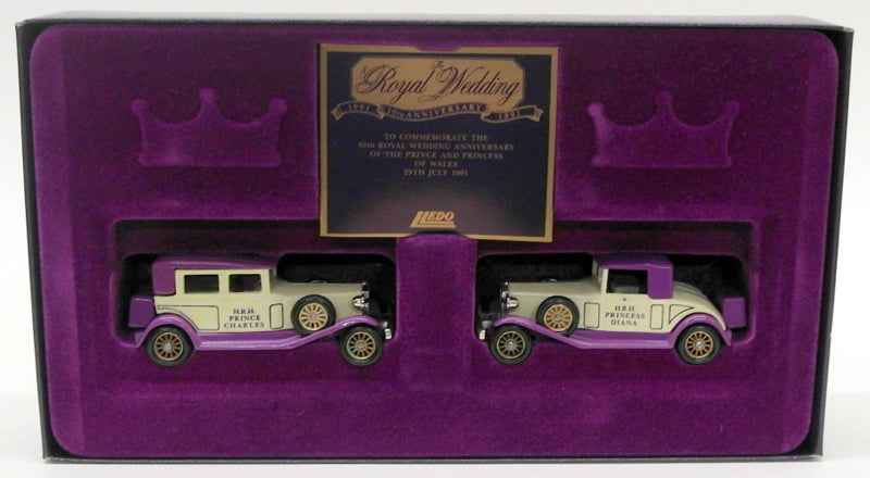 Lledo Diecast 2 Piece Set RW001 - Rolls Royce Royal Wedding 10th Anniversary '91