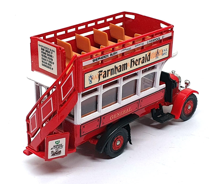 Corgi Appx 15cm Long C858/1 - Thornycroft Bus Farnham Herald REWORKED