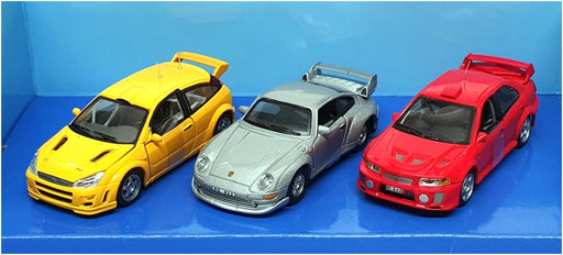 Cararama 1/43 Scale 034317 - 3 Piece Set Ford Porsche Mitsubishi