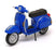 Kandy Toys Appx  cm Long Diecast M 584 - Super Motorscooter - Blue