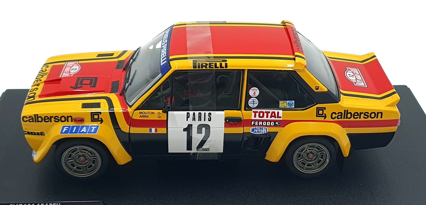 Solido 1/18 Scale S1806007 Diecast - Fiat 131 Abarth #12 Monte Carlo Rally 1980