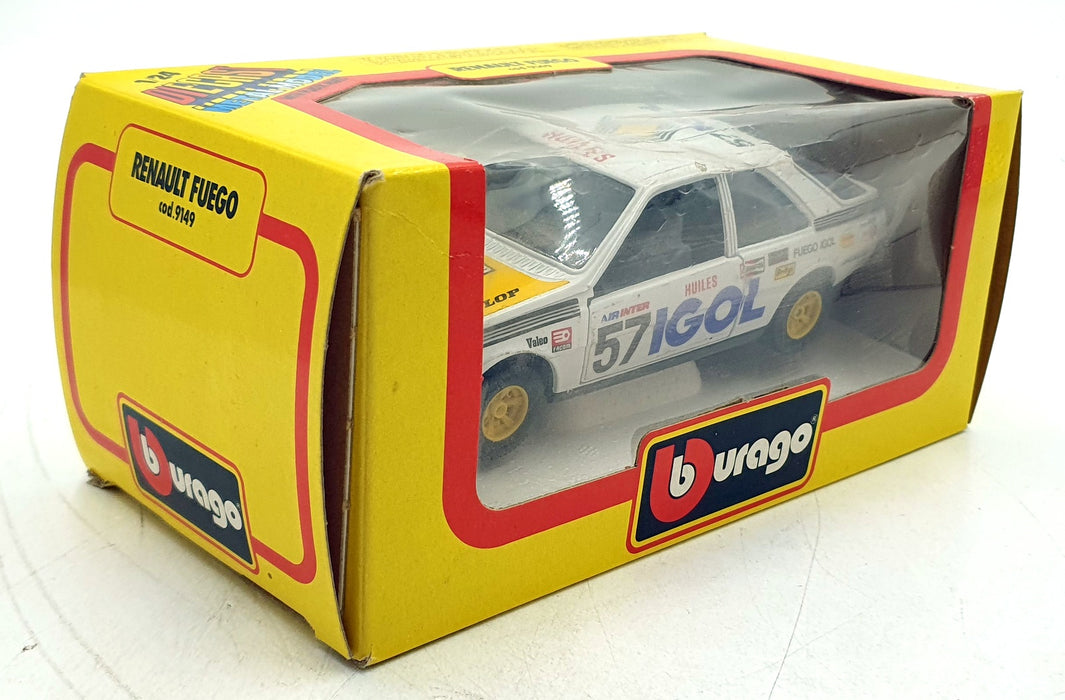 Burago 1/24 Scale Diecast 9149 - Renault Fuego #57 IGOL - White/Yellow