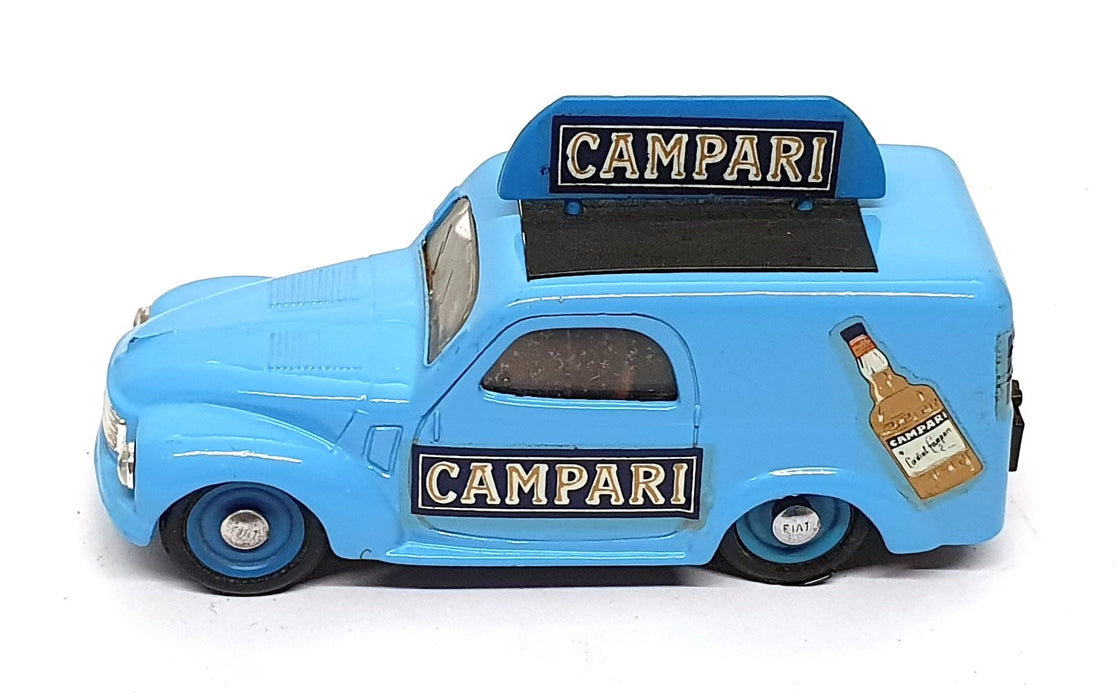 Brumm 1/43 Scale Diecast R55 - Fiat 500 Van Campari - Lt. Blue