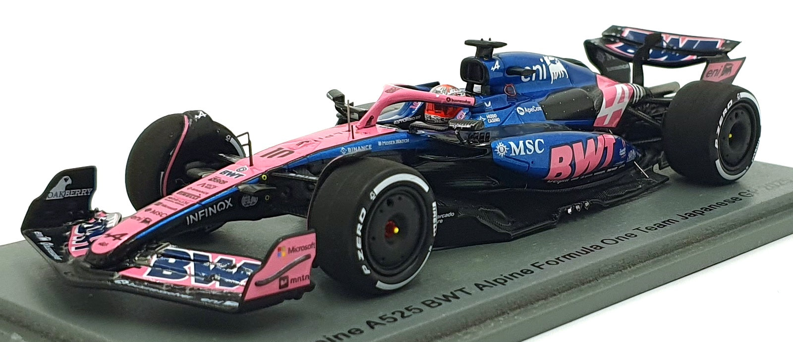 Spark 1/43 Scale S9584 - F1 Alpine A525 BWT #10 Japanese GP 2025