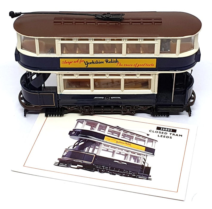 Corgi Appx 13cm Long Diecast 36802 - Dick Kerr Closed Tram Leeds - Dk Blue