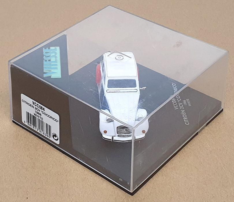 Vitesse 1/43 Scale Diecast VCC084 - 1986 Citroen 2CV Cocorico - White