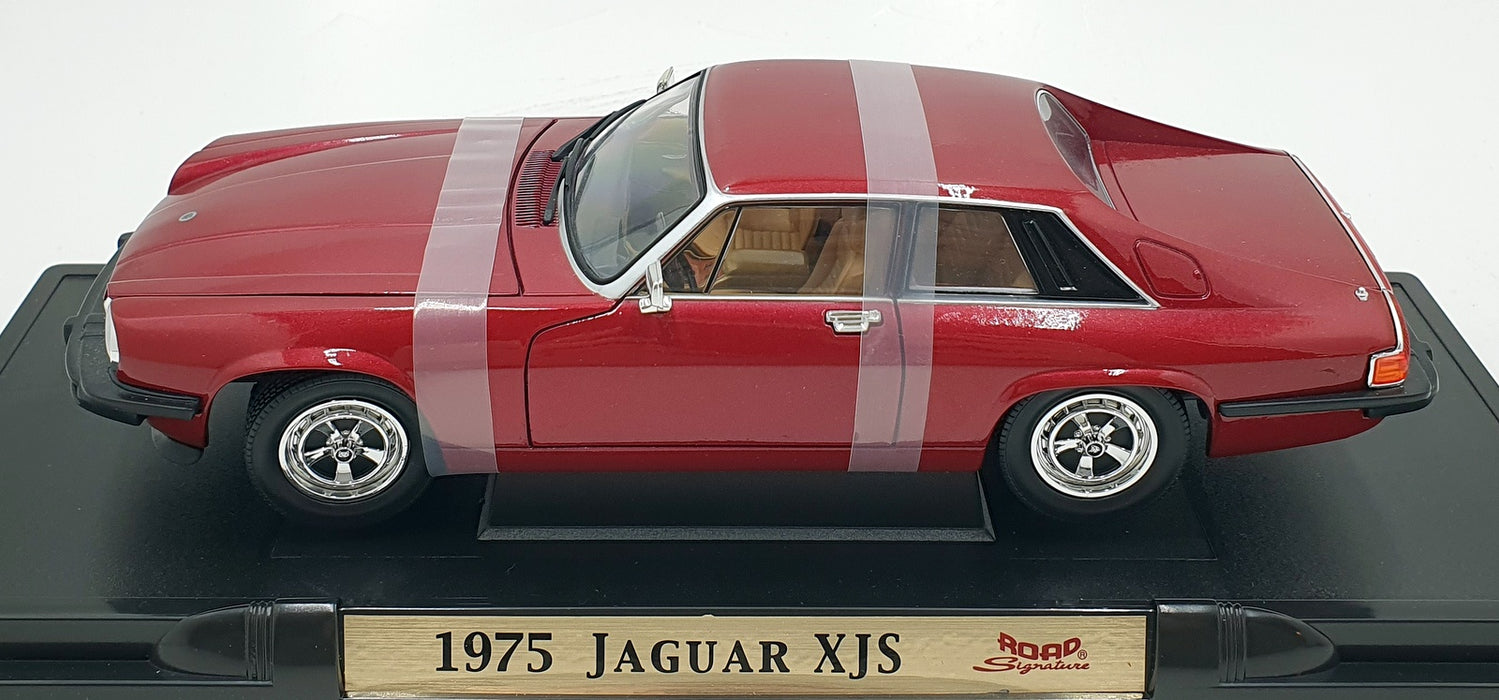 Road Signature 1/18 Scale Diecast 92658 - 1975 Jaguar XJS - Dark Red
