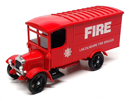Corgi 13cm Long Diecast C855 - 1929 Thornycroft Van Lincolnshire Fire - Red