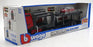 Burago 1/43 Scale 18-31456 Volvo Haulers Multicar Carrier Land Rover - Red