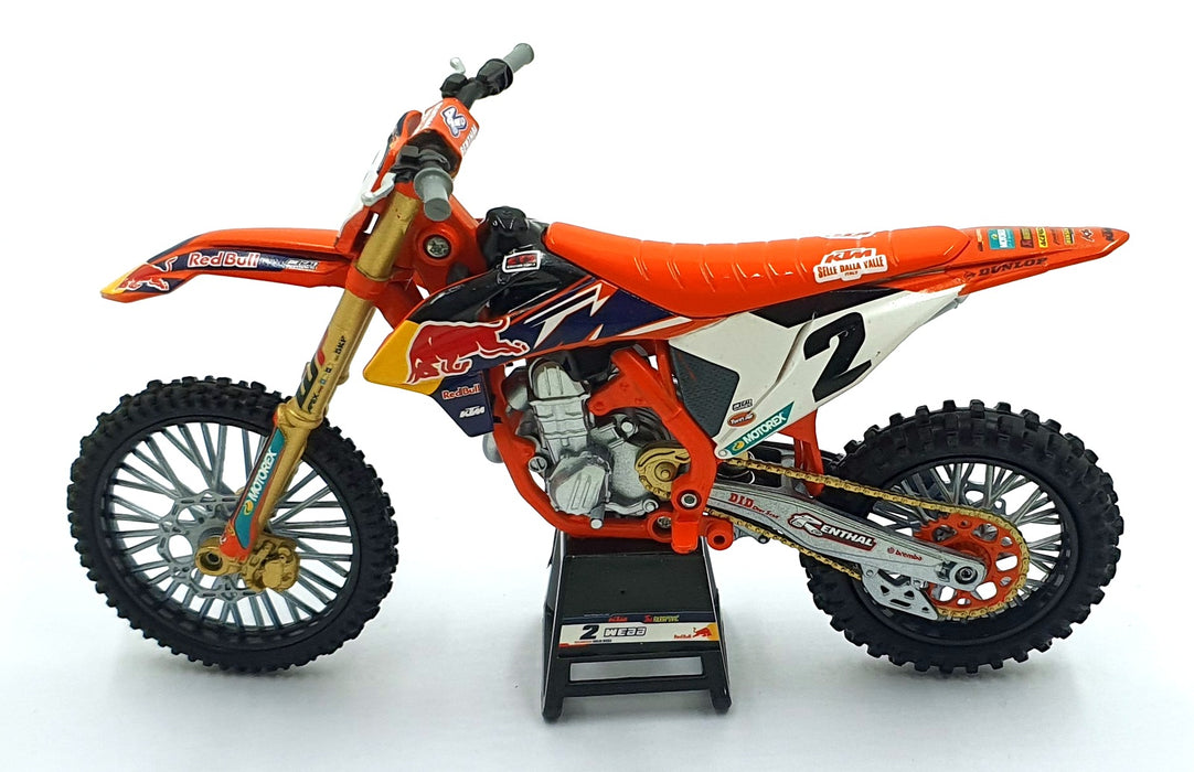 New Ray 1/12 Scale Diecast 58353 - KTM 450 SX-F #2 Motorbike - Cooper Webb
