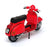 Kandy Toys Appx 12cm Long Diecast M 584 - Super Motorscooter - Red