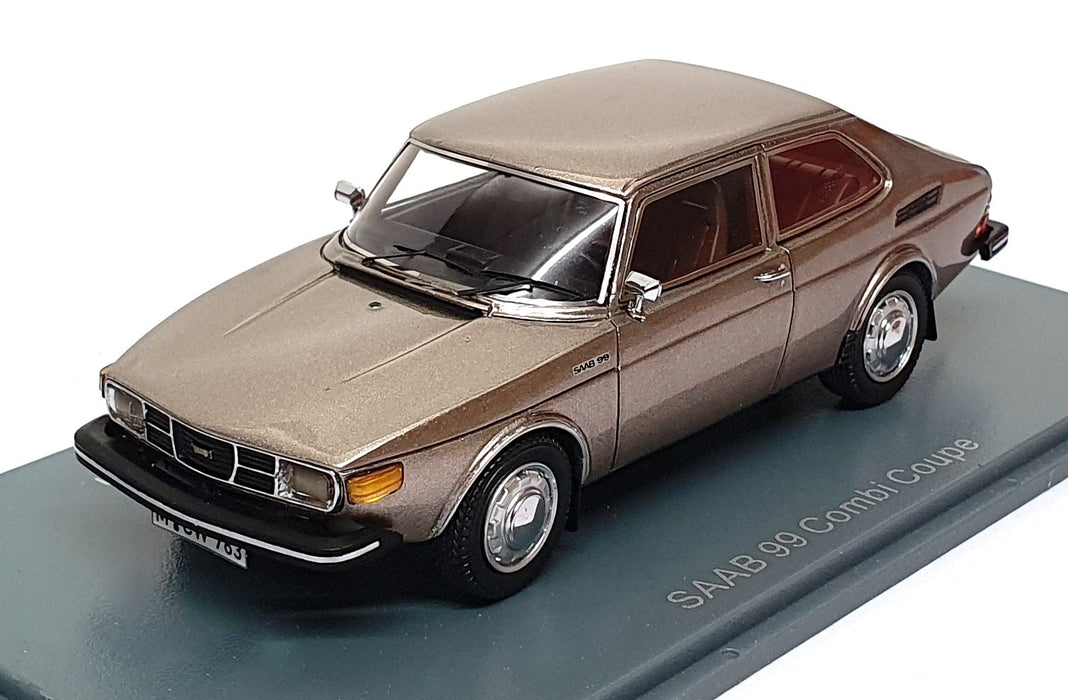 Neo 1/43 Scale NEO 43763 - Saab 99 Combi Coupe - Met. Lt. Brown