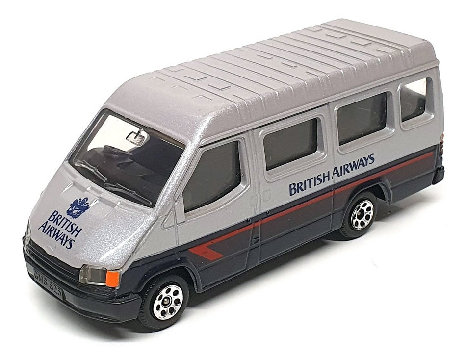 Corgi Appx 12cm Long C676/7 - Ford Transit Van (British Airways) Silver Dk Blue