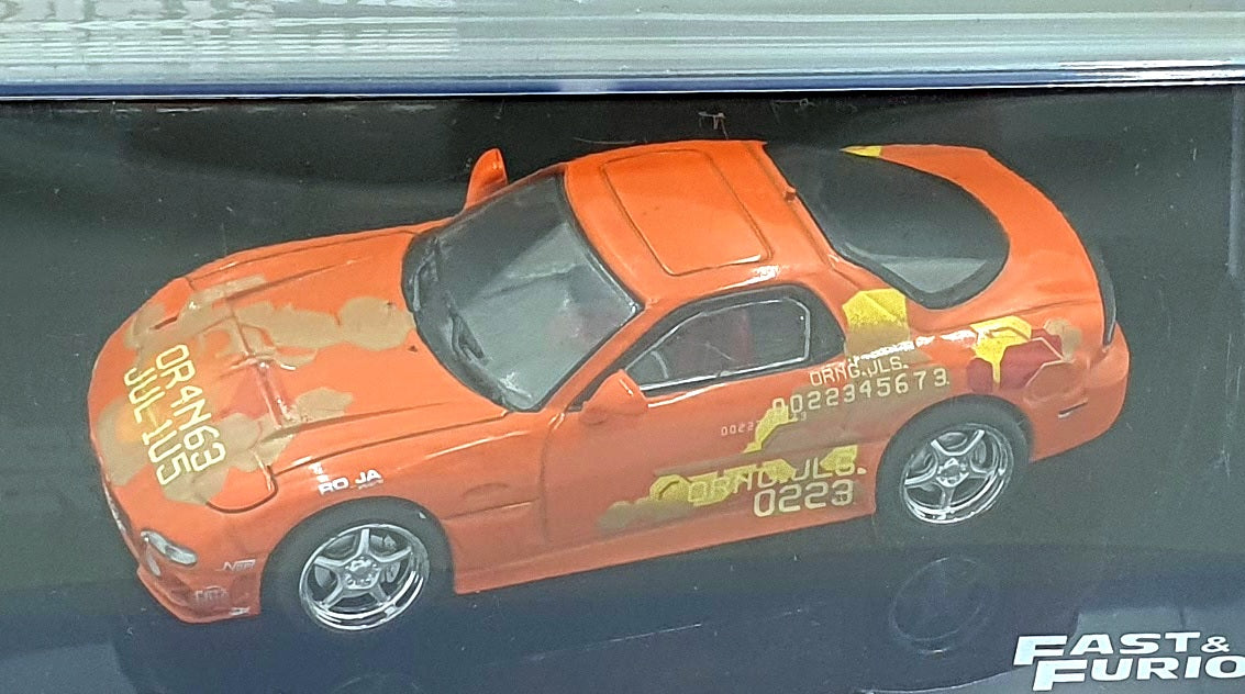 DeAgostini 1/43 Scale F220CMC031 - Fast and Furious Mazda RX-7 FD - Orange