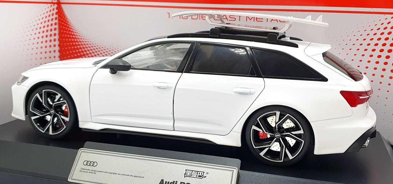 QY Toys 1/18 Scale H1152 - Audi RS 6 Avant - White