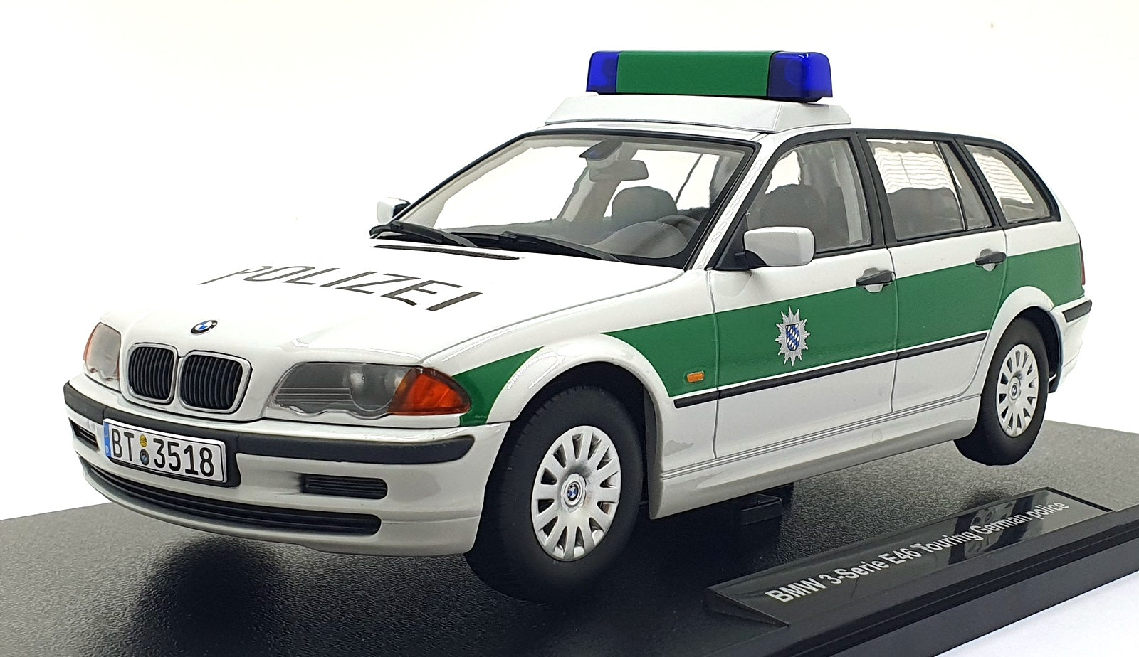 KK Scale 1/18 Scale KKDC181464 - BMW 3-Series E46 Touring German Police Car