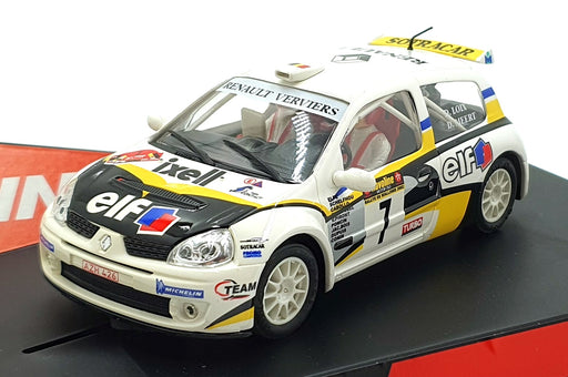 Ninco 1/32 Scale Slot Car 50300 - Renault Clio Super 1600 "Elf" #7 - White