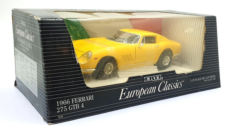 ERTL 1/18 - 7378 1966 Ferrari 275 GTB 4 - YELLOW
