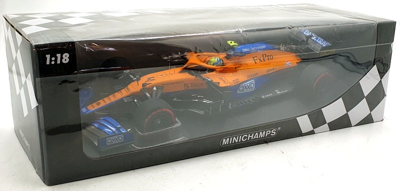 Minichamps 1/18 Scale 530 213404 McLaren F1 Team MCL35M Russian GP 2021 - Norris