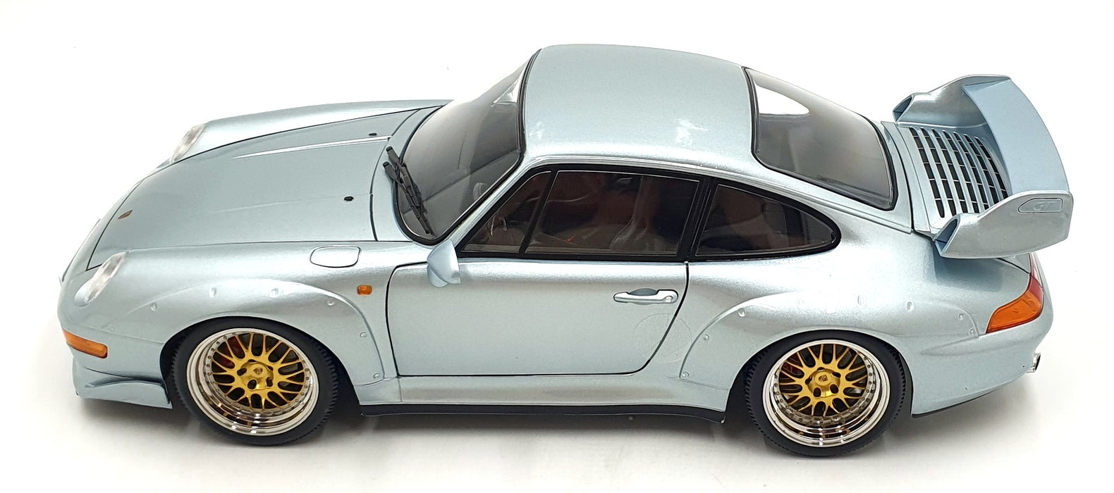 KK Scale 1/12 Scale KKDC120281B 1996 Porsche 911 (993) GT2 BBS Rims Polar Silver