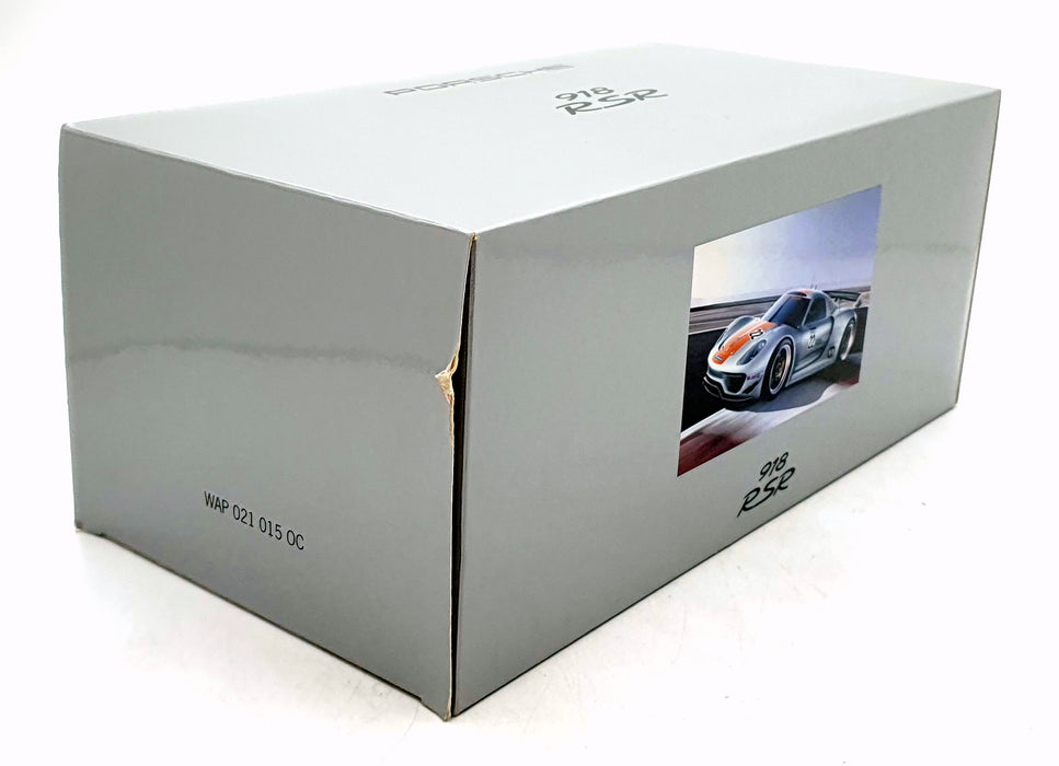 Spark 1/18 Scale Resin WAP 021015 OC - Porsche 918 RSR #22 - Silver/Orange