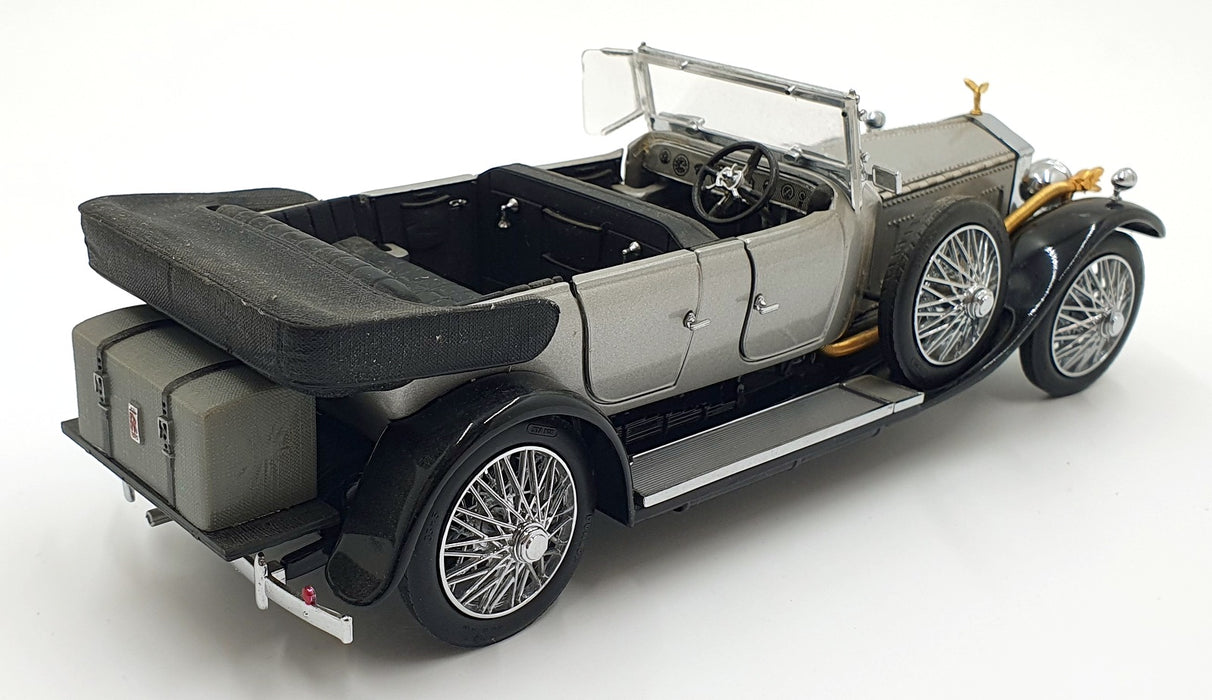 Franklin Mint 1/24 Scale B11RS11 - 1925 Rolls Royce Silver Ghost - Silver/Black