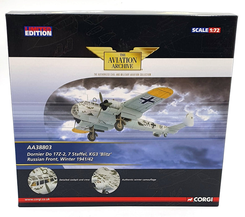 Corgi 1/72 Scale AA38803 Dornier Do 17Z-2, 7 Staffel, KG3 'Blitz' Russian 1941/2