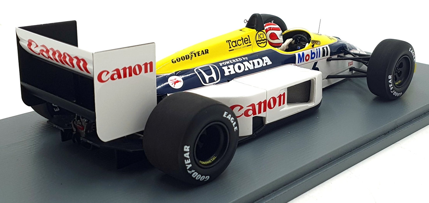Spark 1/18 Scale 18S737 - Williams FW11 #6 1st Brazil GP 1986
