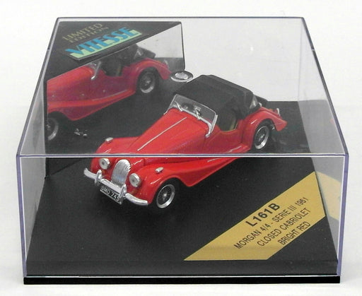 Vitesse 1/43 Scale Model Car L161B - 1961 Morgan 4/4 Serie III Closed Cabrio Red