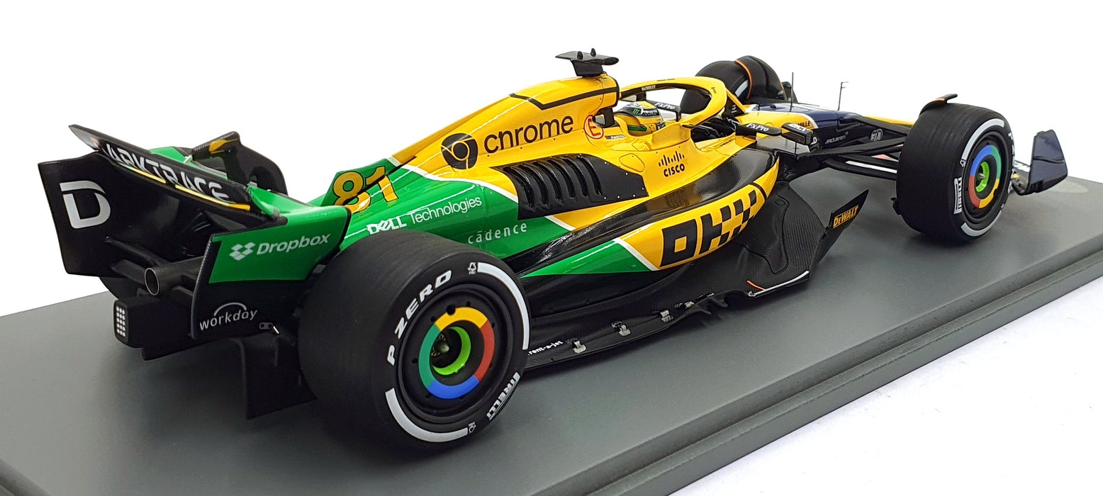 Spark 1/18 Scale 18S998 - McLaren F1 MCL38 #81 2nd Monaco GP 2024 - Piastri