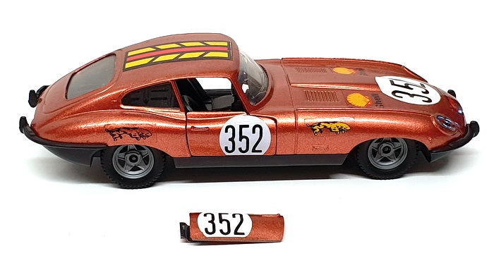 Polistil 1/25 Scale SN02 - Jaguar XK-E 4.2 Litre #352 Race Car - Copper